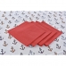 Conjunto de toalhas de mesa DKD Home Decor Azul Branco Vermelho 150 x 150 x 0,5 cm (2 Unidades)