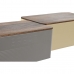 Košara za Kruh Home ESPRIT Bež Siva Metal Drvo akacije 33 x 18 x 12 cm (2 kom.)