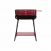 Grill Węglowy z Nóżkami DKD Home Decor Czerwony Czarny Stal 53 x 37 x 80 cm (53 x 37 x 80 cm)