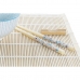 Set de Sushi DKD Home Decor 14,5 x 14,5 x 31 cm Albastru Alb Gresie Oriental (16 Piese)