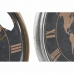 Sieninis laikrodis DKD Home Decor 46 x 6,5 x 46 cm Stiklas Sidabras Juoda Auksinis Ruda Geležis Pasaulio žemėlapis (2 vnt.)
