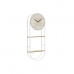 Ρολόι Τοίχου DKD Home Decor Φυσικό Μέταλλο MDF Λευκό (25,5 x 11,5 x 71 cm)