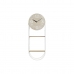 Relógio de Parede DKD Home Decor Natural Metal MDF Branco (25,5 x 11,5 x 71 cm)