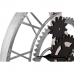 Nástěnné hodiny DKD Home Decor Stříbřitý Černý MDF Železo Zařízení Loft (60 x 4 x 60 cm)
