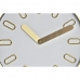 Relógio de Parede DKD Home Decor 35,5 x 4,2 x 35,5 cm Cristal Cinzento Dourado Alumínio Branco Moderno (2 Unidades)