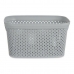 Basket Grey Plastic 3 L 16,5 x 12,5 x 23 cm