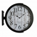 Настенное часы DKD Home Decor Стеклянный Чёрный Позолоченный Железо Loft (1) (45 x 6 x 45 cm)
