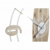 Zegar Ścienny DKD Home Decor 61 x 4,5 x 66 cm Naturalny Biały Żelazo Drewno MDF (2 Sztuk)