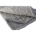 Blanket DKD Home Decor 150 x 200 x 2 cm Grey Basic