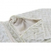 Blanket DKD Home Decor Zigzag 150 x 200 x 2 cm White Moutain