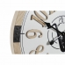 Sienas pulkstenis DKD Home Decor Melns Balts Vintage Muzikāls 60 x 4,5 x 60 cm Koks MDF (2 gb.)