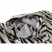 Blanket DKD Home Decor Wild 130 x 170 x 2 cm Black Grey White Colonial