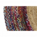 Szőnyeg DKD Home Decor Poliészter Pamut Többszínű Juta (160 x 160 x 0,7 cm)
