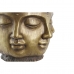 Kvetináč DKD Home Decor Zlatá Drevo Magnézium Okrúhly Buddha Orientálny 34 x 34 x 30 cm 30 x 34 x 30 cm