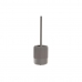 Toilet Brush DKD Home Decor 11 X 11 X 36,5 CM Grey Cement Stainless steel