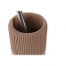 WC-kefe DKD Home Decor 11 X 11 X 36,5 CM Cement Terrakotta Rozsdamentes acél