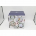 Conjunto de pratos DKD Home Decor Porcelana Multicolor 18 Peças (27 x 27 x 3 cm)