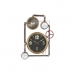 Sienas pulkstenis DKD Home Decor Vārsti Stikls Bronza Dzelzs (50,5 x 12 x 73 cm)