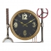 Nástěnné hodiny DKD Home Decor Ventily Sklo Zlatá Železo (50,5 x 12 x 73 cm)