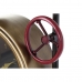 Nástěnné hodiny DKD Home Decor Ventily Sklo Zlatá Železo (50,5 x 12 x 73 cm)