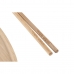 Σετ σούσι DKD Home Decor Λευκό Φυσικό Κεραμικά Bamboo Ανατολικó 8 x 5 x 2 cm (12 Μονάδες)
