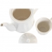 Komplekts ar kafijas tasēm DKD Home Decor Balts Dabisks Bambuss Porcelāns