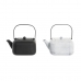 чайник DKD Home Decor Черен Неръждаема стомана Бял 1,2 L (2 броя)
