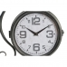 Zidni sat DKD Home Decor Postaja 29 x 10 x 39,5 cm Željezo Vintage (2 kom.)