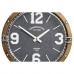 Nástenné hodiny DKD Home Decor 40,5 x 10 x 40,5 cm Sklo Železo (2 kusov)