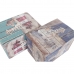 Multi-use Box DKD Home Decor 59 x 40 x 40 cm Polyurethane Multicolour Cardboard Mediterranean (2 Units)