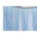 Podložka pod nohy DKD Home Decor Stříbřitý Kov Nebeská modrá Námořnický Modrý Třásně 35 x 35 x 41 cm (2 kusů)