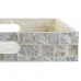 Uppsättning med Brickor DKD Home Decor Vit Bambu Pärlemor 40 x 30 x 5 cm (2 antal)