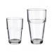 Set of glasses Transparent Glass 260 ml 370 ml (4 Units)