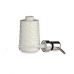 Dispensador de Sabão Cerâmica Prateado Branco 6 Unidades (150 ml)