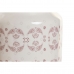 Pot for Kitchen Utensils DKD Home Decor Pink Metal White 12 x 12 x 22 cm Dolomite MDF Wood (5 Units)