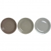 Посуда DKD Home Decor Коричневый Серый Керамика 18 Предметы 26,5 x 26,5 x 3 cm