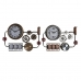 Настенное часы DKD Home Decor 52,5 x 9 x 39,5 cm Стеклянный Железо Vintage (2 штук)