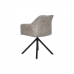 Krēsls DKD Home Decor Melns Pelēks 55 x 58 x 83 cm