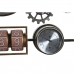 Настенное часы DKD Home Decor 52,5 x 9 x 39,5 cm Стеклянный Железо Vintage (2 штук)