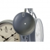 Sienas pulkstenis DKD Home Decor 43 x 14,5 x 47 cm Stikls Pelēks Bronza Dzelzs Tradicionāls (2 gb.)