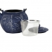 Dzbanek na herbatę Home ESPRIT Niebieski Biały Stal nierdzewna Żelazo 600 ml (2 Sztuk)