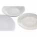Набор посуды DKD Home Decor Фарфор Синий Розовый Белый 27 x 27 x 3 cm 18 Предметы