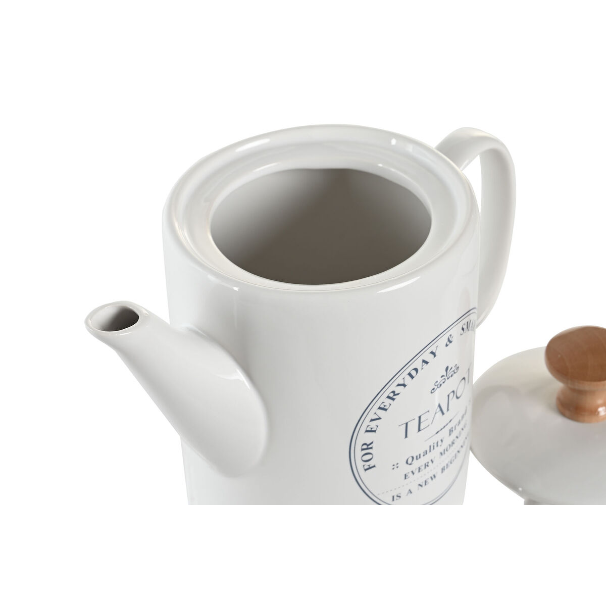 Bule DKD Home Decor Branco Grés 1 L