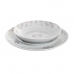 Service de Vaisselle DKD Home Decor Porcelaine Rose Blanc 27 x 27 x 3 cm 18 Pièces