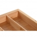 Evőeszköz szervező DKD Home Decor Kihúzható Természetes Bambusz 33 x 45,5 x 6,4 cm