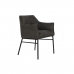 Καρέκλα DKD Home Decor Μαύρο Σκούρο καφέ Σκούρο γκρίζο 60 x 60 x 84 cm
