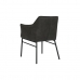 Chair DKD Home Decor Black Dark brown Dark grey 60 x 60 x 84 cm