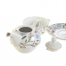 Teselskab-sæt DKD Home Decor Porcelæn Blå Terrakotta Hvid Gul (3 enheder)