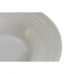 Βαθύ Πιάτο DKD Home Decor Λευκό Πορσελάνη 20 x 20 x 3 cm