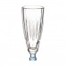 Copa de champán Exotic Cristal Azul 170 ml